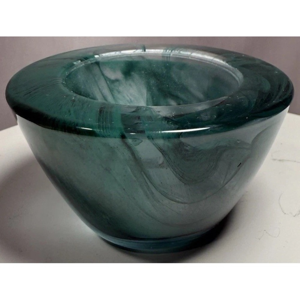 PartyLite Indulgences Awakening Swirl Glass‎ Votive Tealight Holder Set 6 EUC - Picture 10 of 16